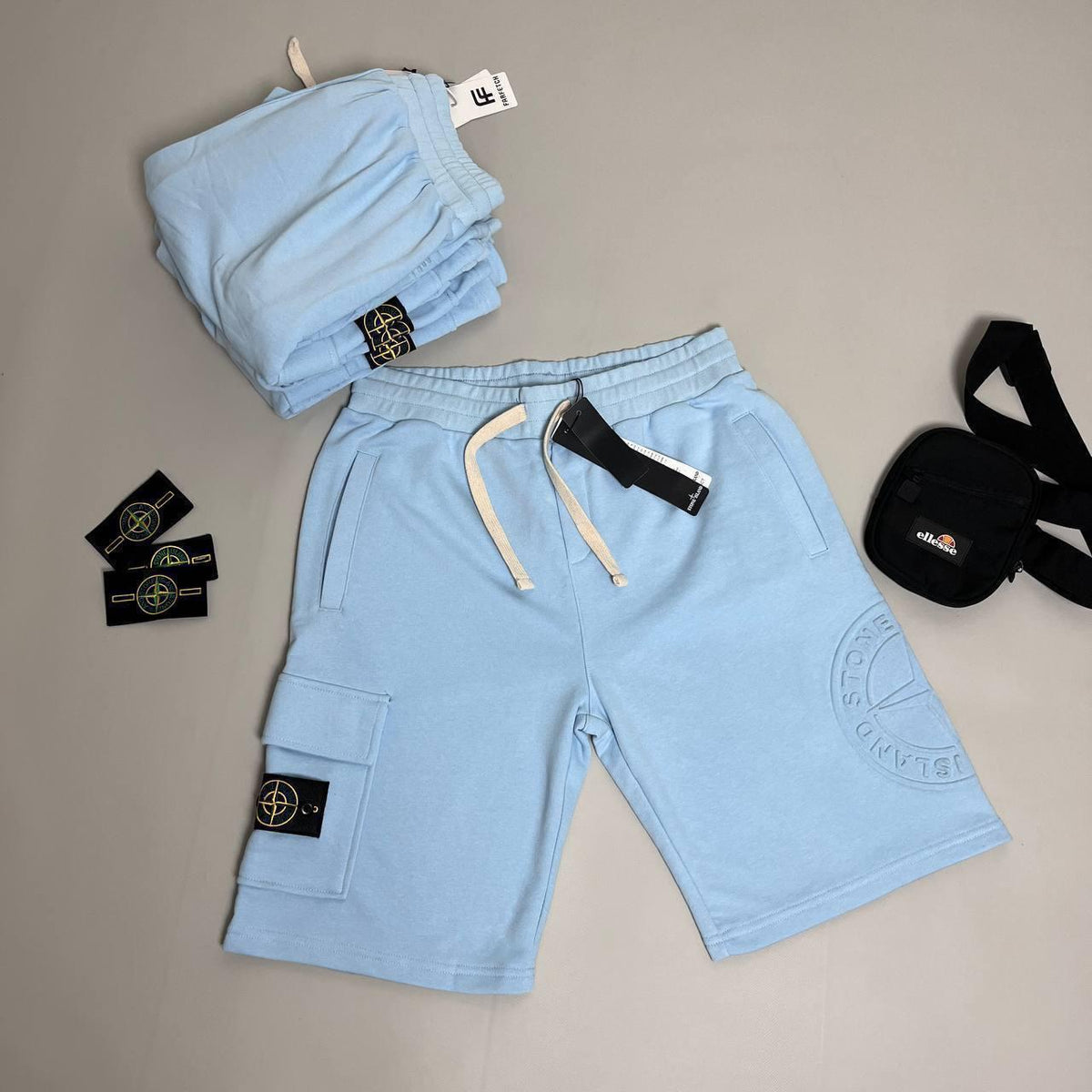 Шорти Stone Island блакитні