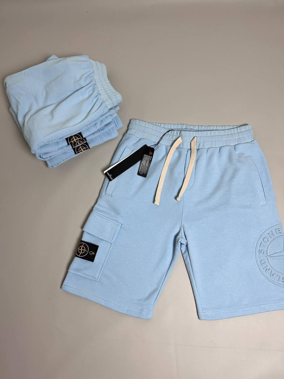 Шорти Stone Island блакитні