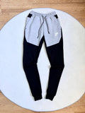 Штани Nike Tech Fleece чорно-сірі