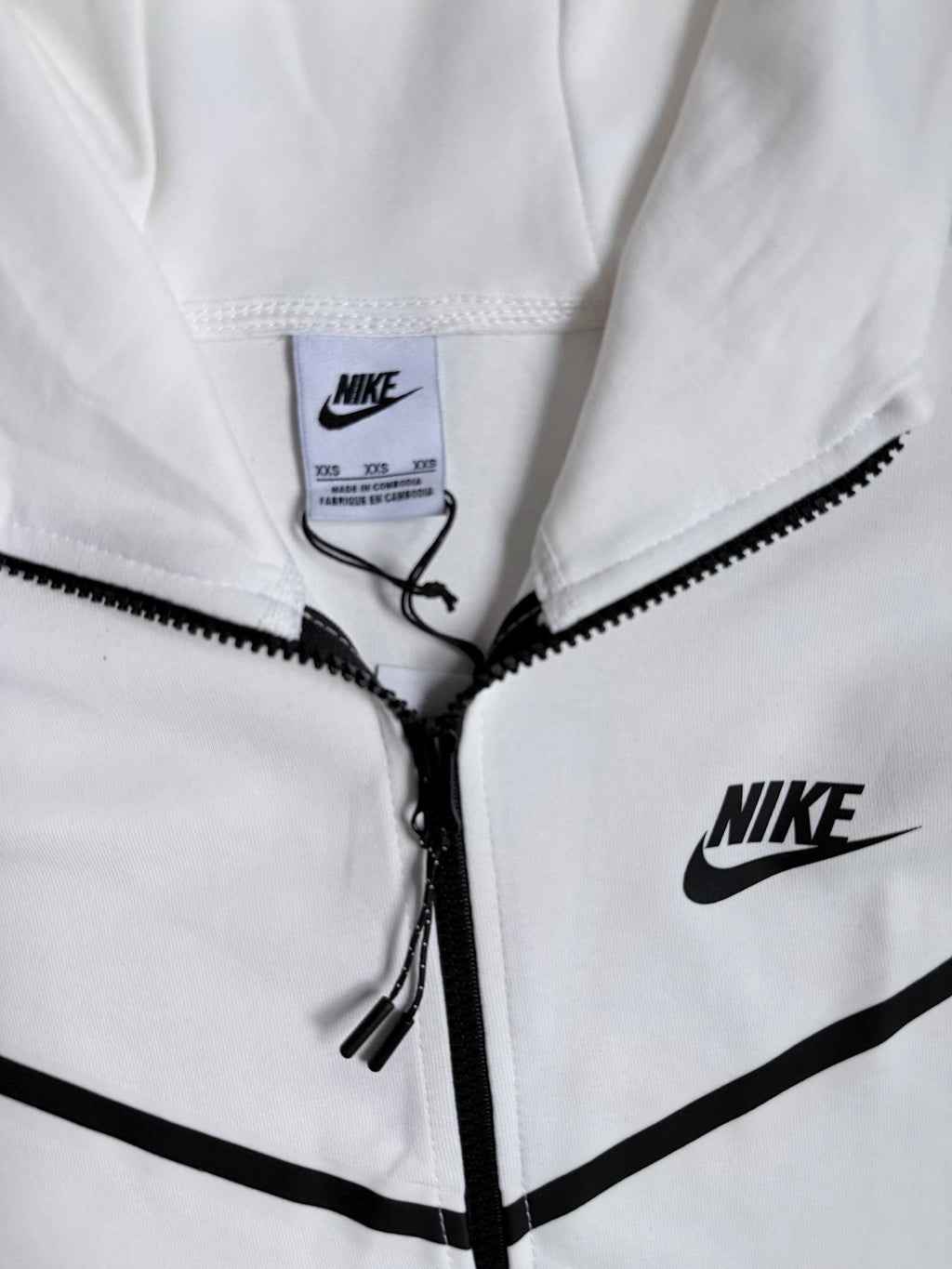 Зіп-худі біле Nike Tech Flecce