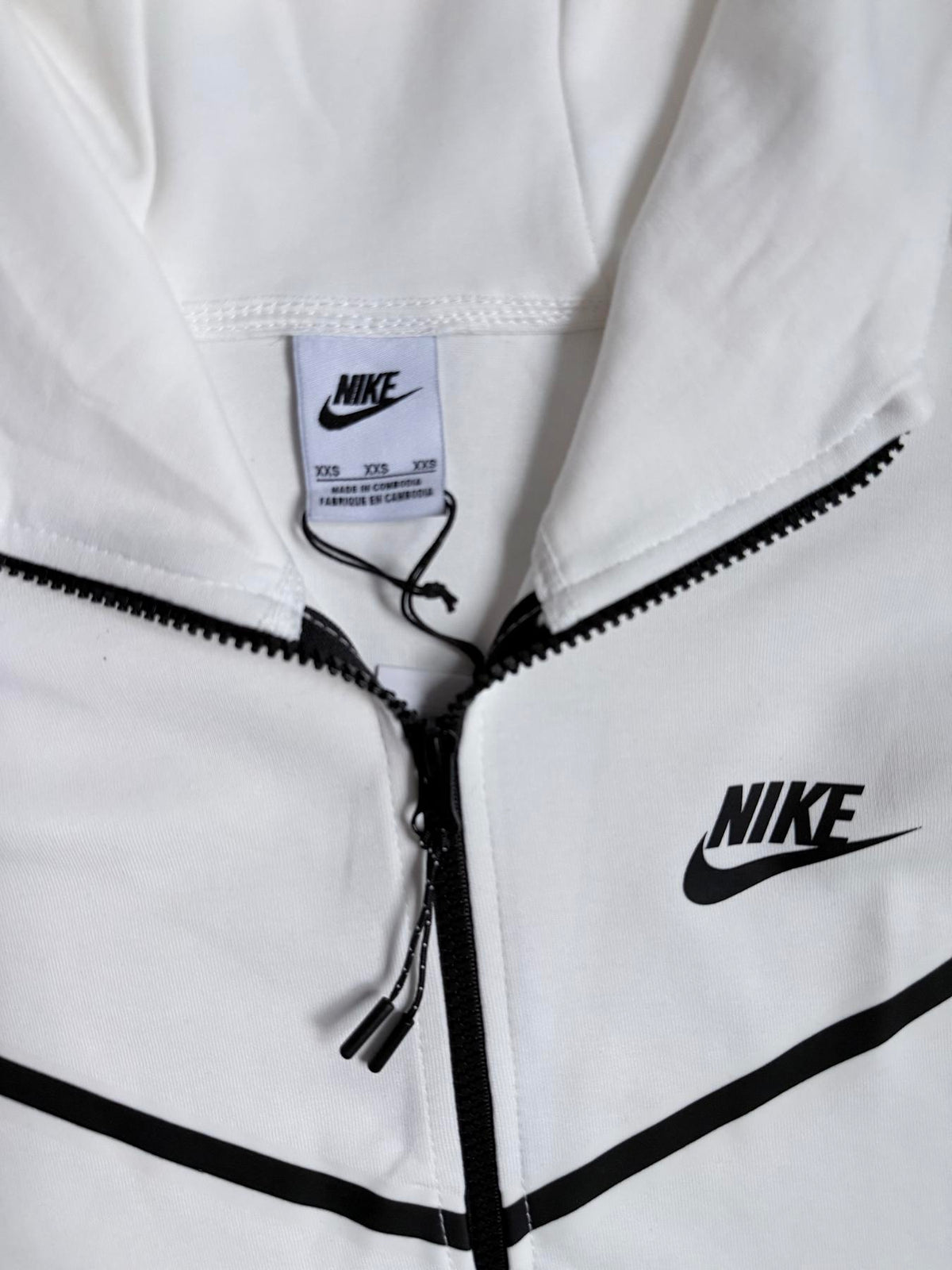 Зіп-худі біле Nike Tech Flecce