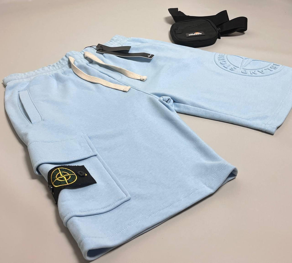 Шорти Stone Island блакитні