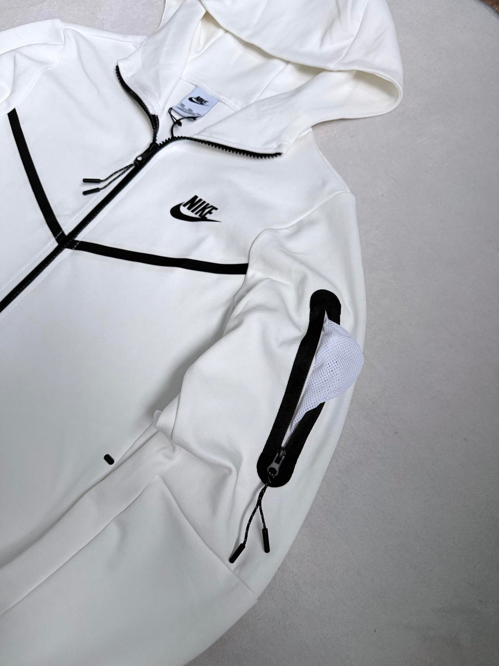 Зіп-худі біле Nike Tech Flecce