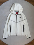 Біле зіп-худі Nike Tech Fleece з рефлективом