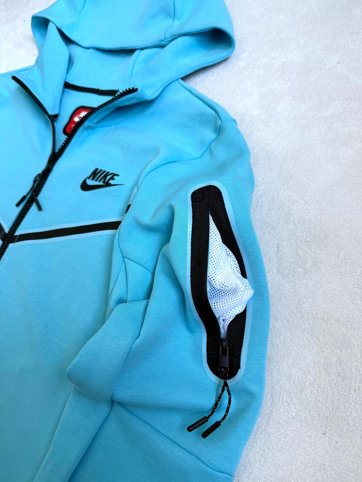 Зіп-худі бірюзове Nike Tech Flecce