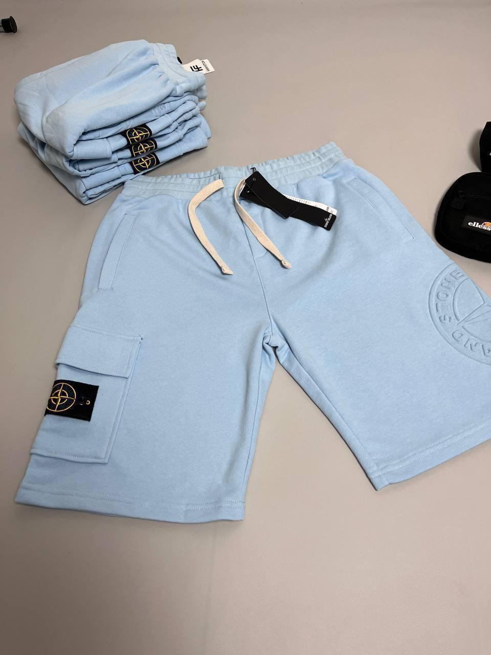 Шорти Stone Island блакитні