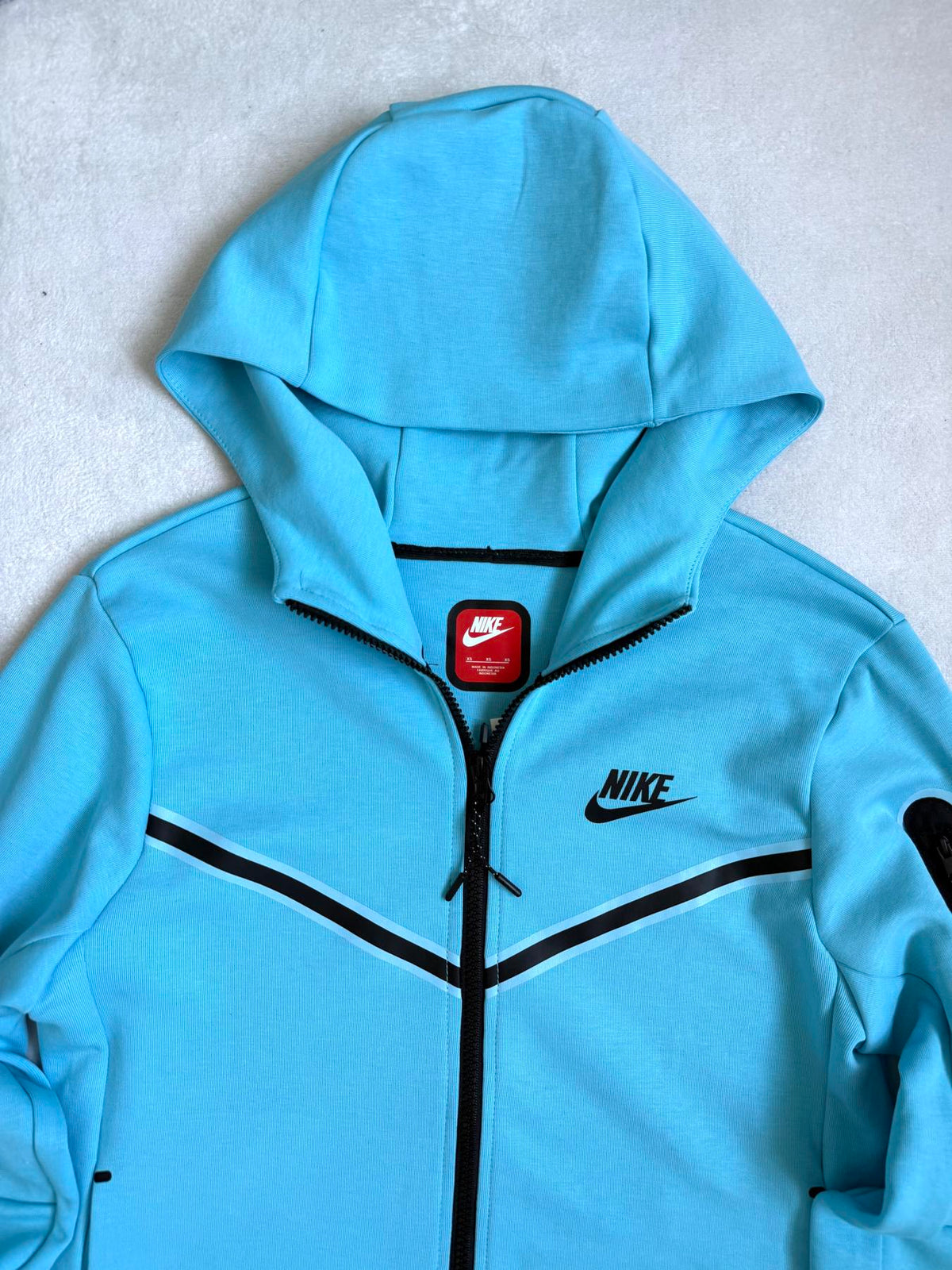 Зіп-худі бірюзове Nike Tech Flecce