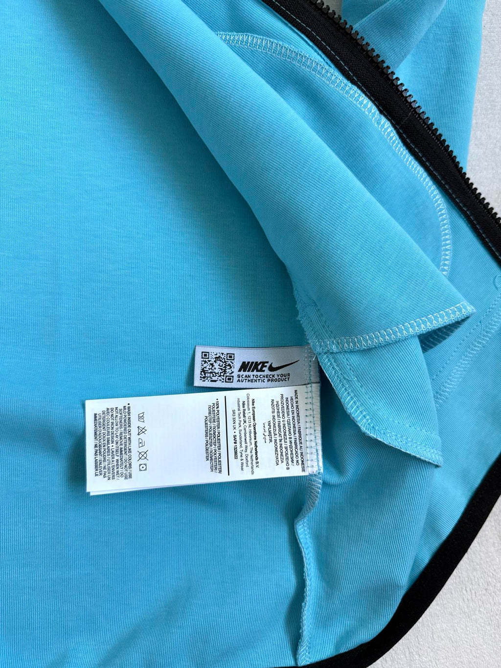 Зіп-худі бірюзове Nike Tech Flecce